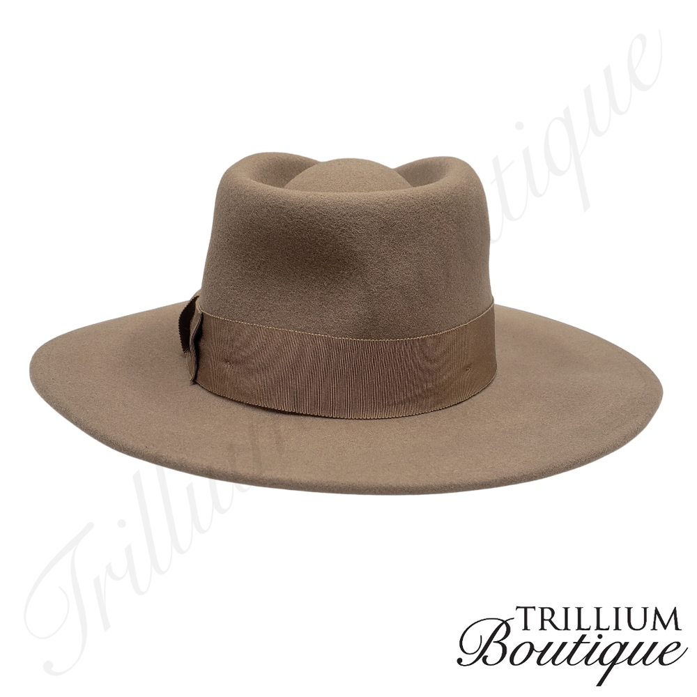 Brixton Hat Joanna Hat Felted 100% Wool Hat Light Tan Medium Outdoor Classic - Picture 5 of 12